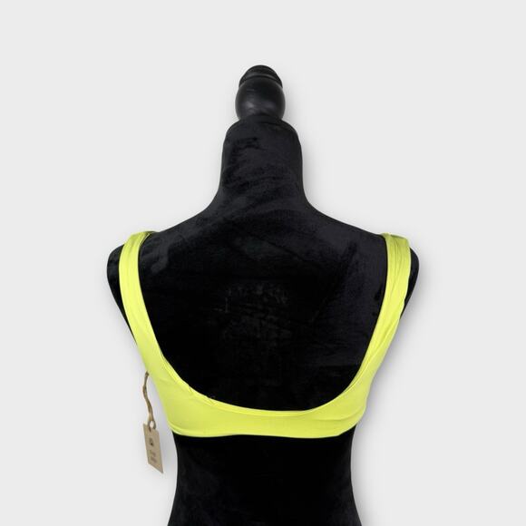 Free People x Toast Signature Scoop Bikini Top Size XS‎ Daiquiri Yellow Green - Picture 2 of 5